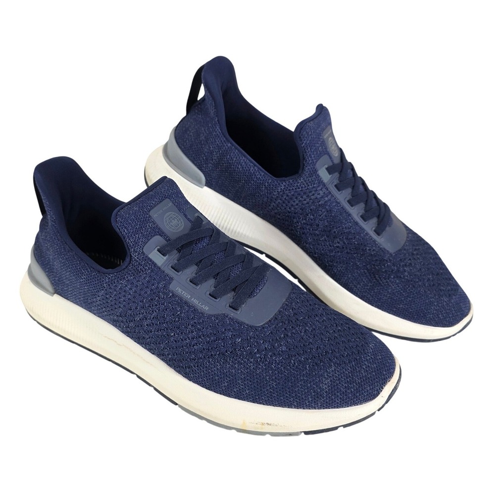 Peter Millar Hyperlight Apollo Navy Blue Knit Sne… - image 13